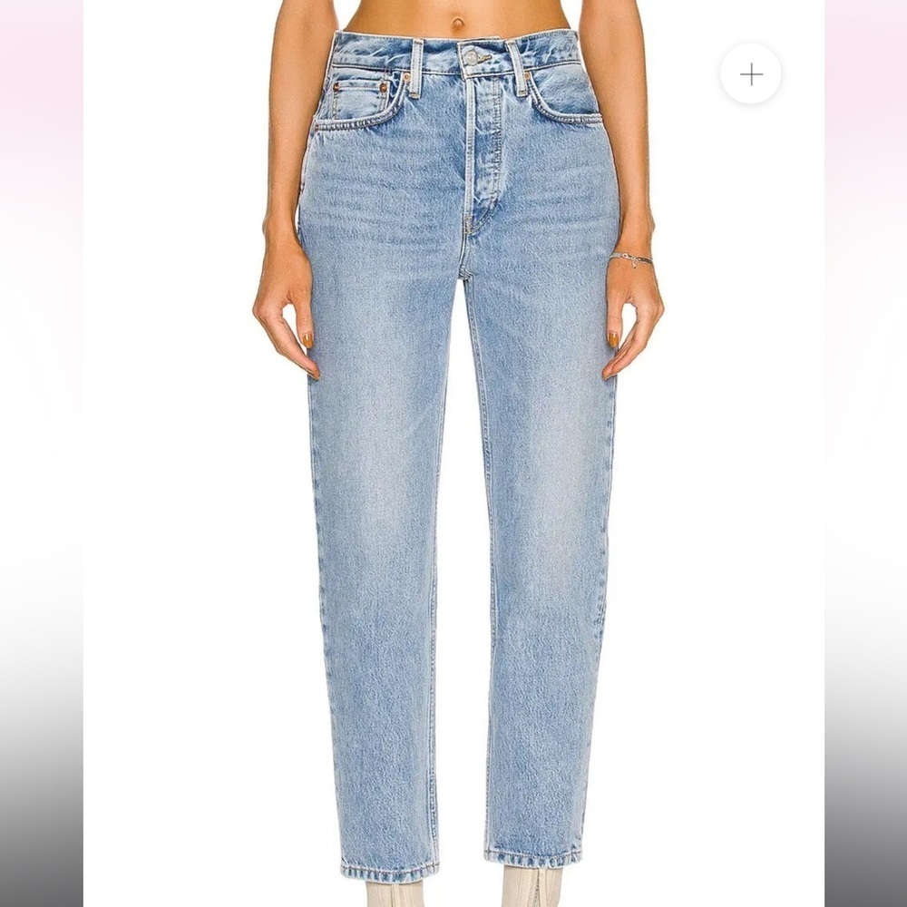 RE/DONE 70S Stove Pipe high rise jeans